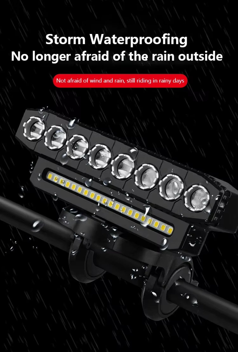 LED Bike Headlight with Electric Horn