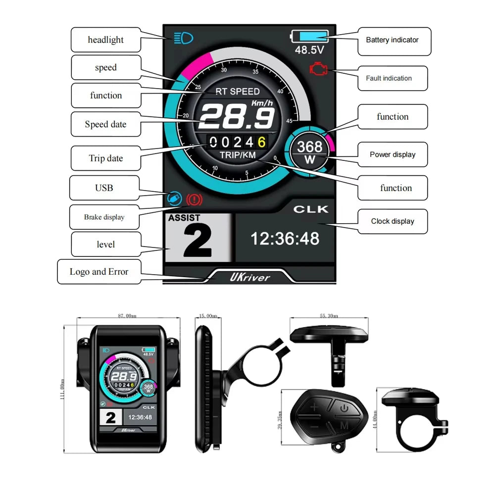 UKC1 Colour LCD Display