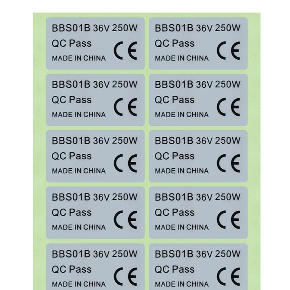Legal E Bike Sticker Set
