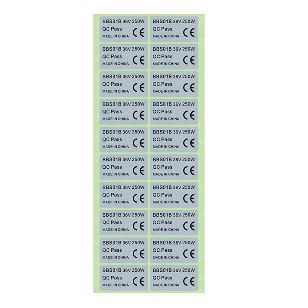 Legal E Bike Sticker Set
