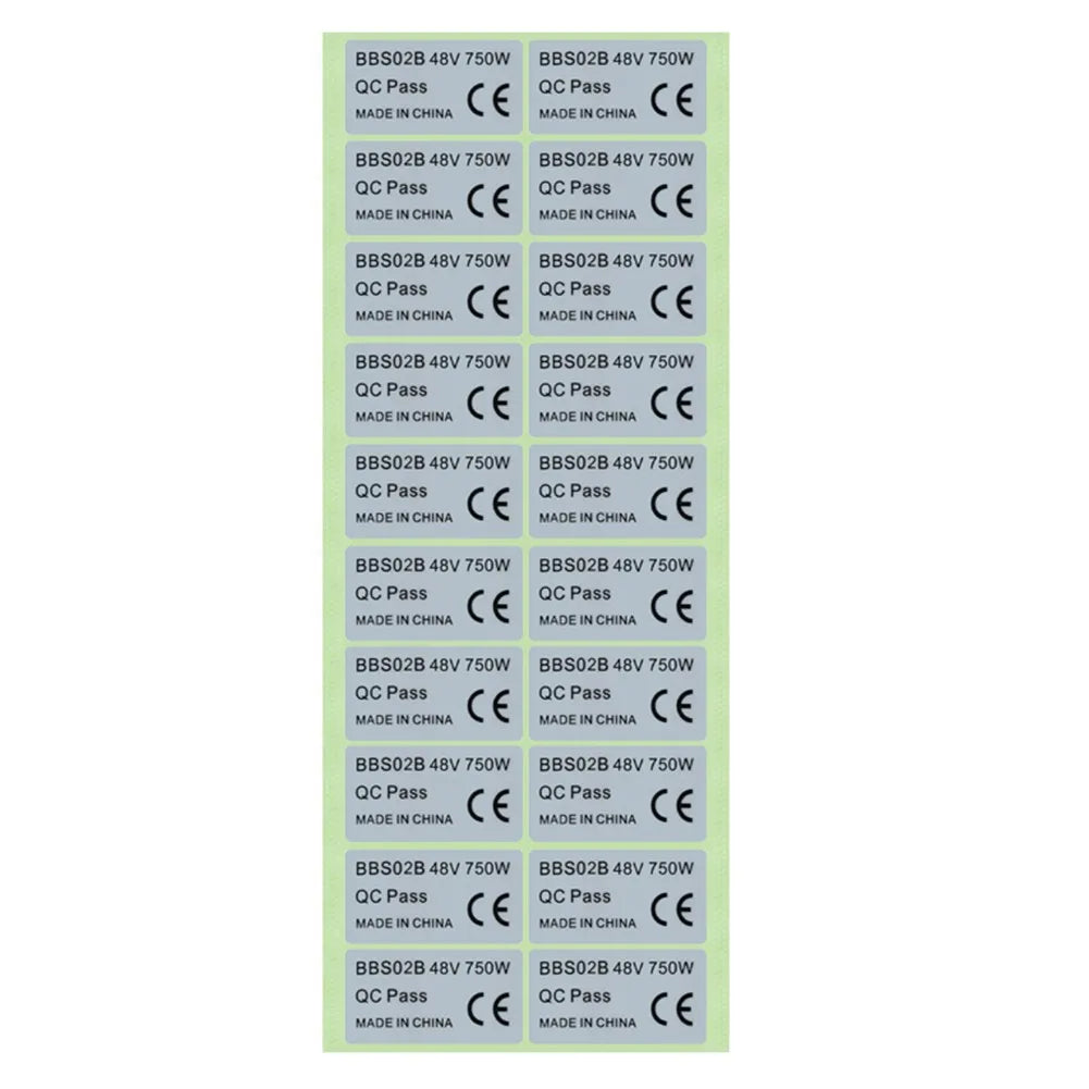 Legal E Bike Sticker Set