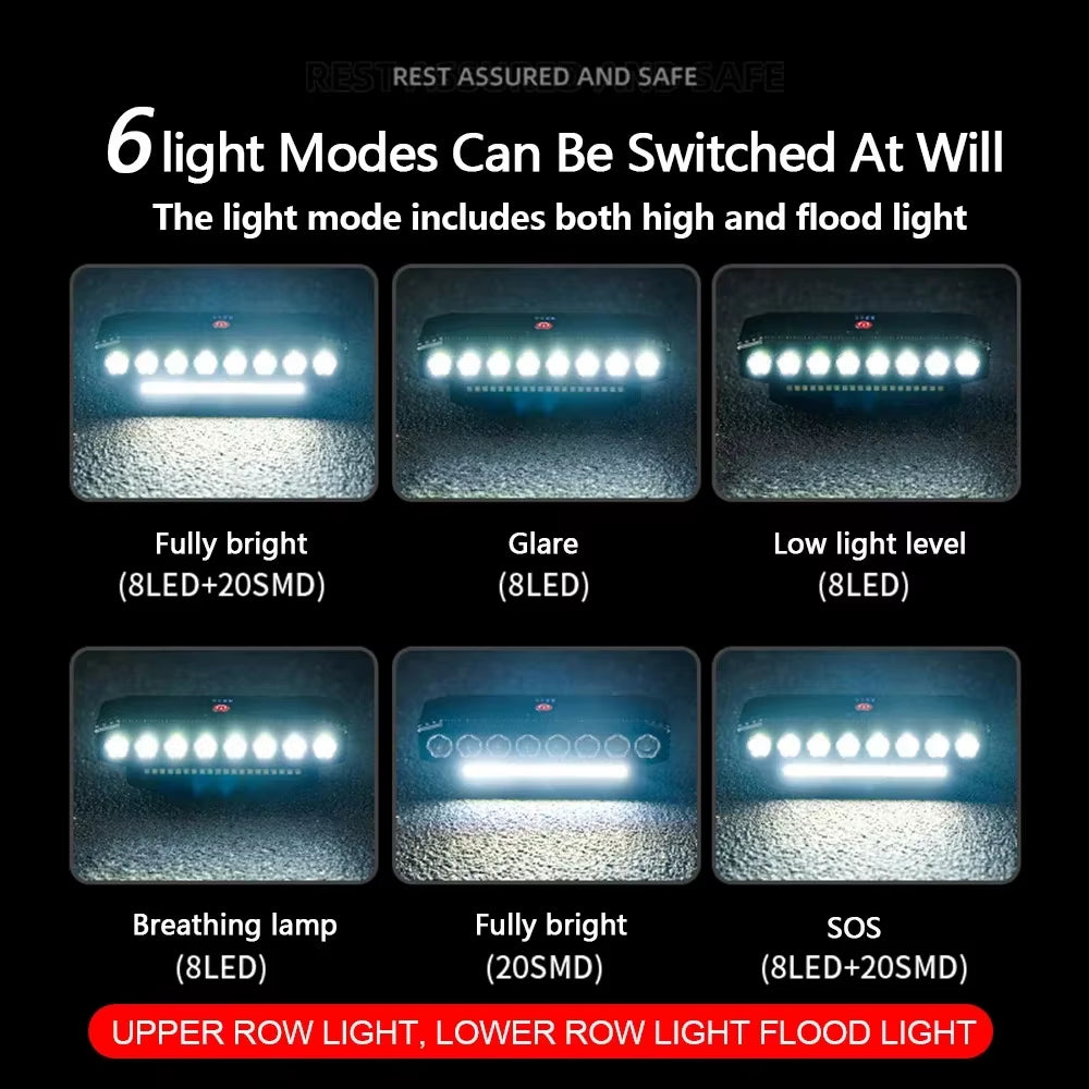 LED Bike Headlight with Electric Horn