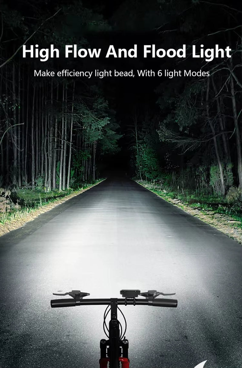 LED Bike Headlight with Electric Horn